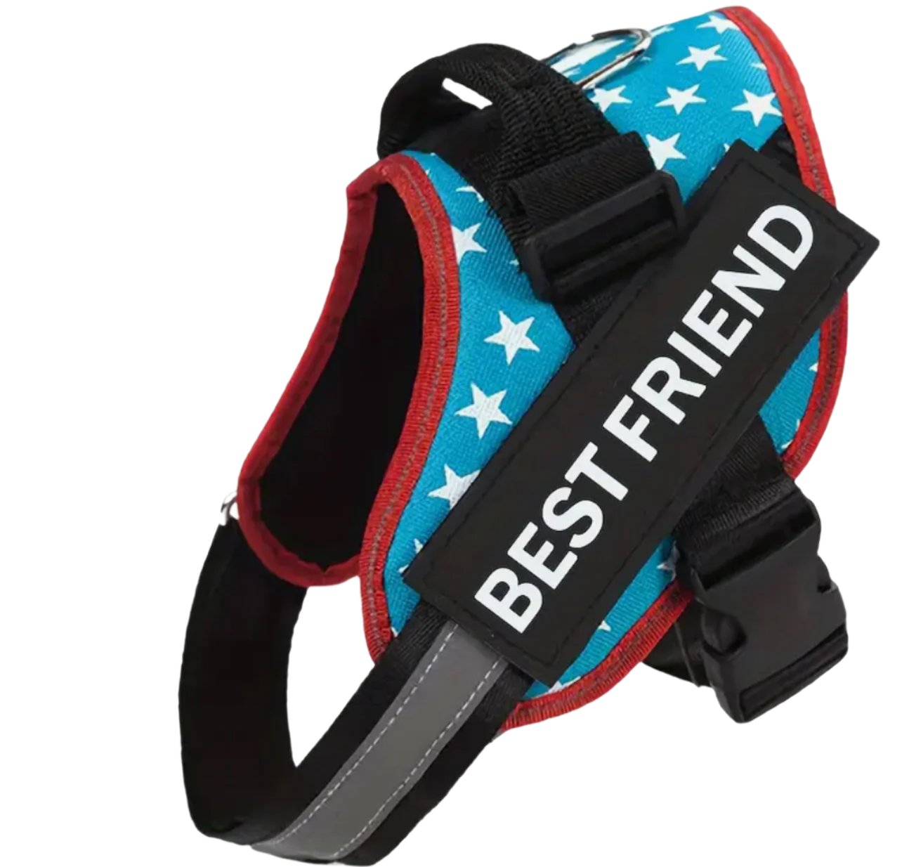 No Pull Reflective Harness Best Friend Patches, Soft, FREE Training e-Book